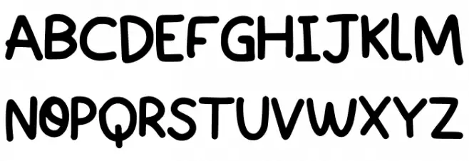 Mochihand Regular Шрифта ВЕРХНИЙ