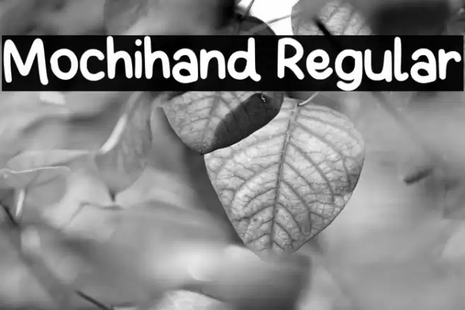 Mochihand Regular Font examples