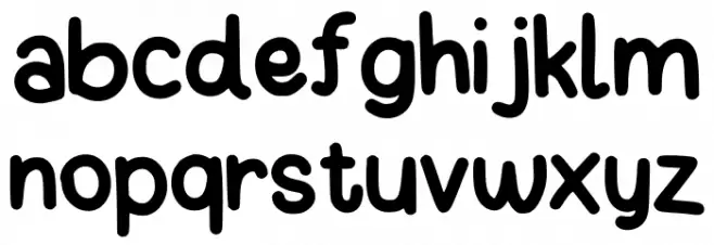 Mochihand Regular Font LOWERCASE