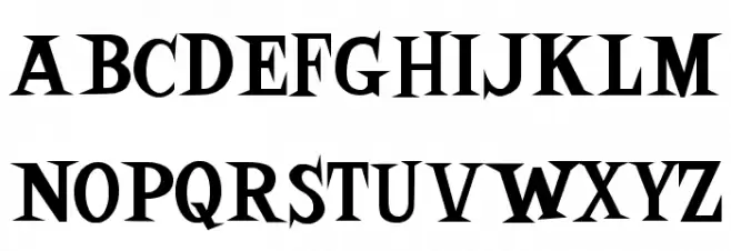Mock Latin フォント 大文字