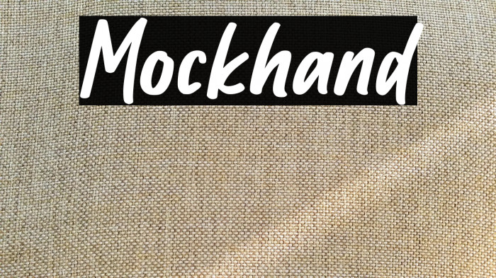 Mockhand Example 1