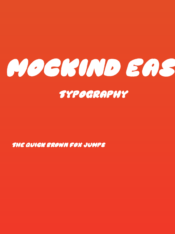 Mockind Easter Italic Poster