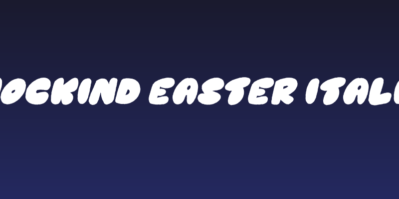 Mockind Easter Italic Social Header