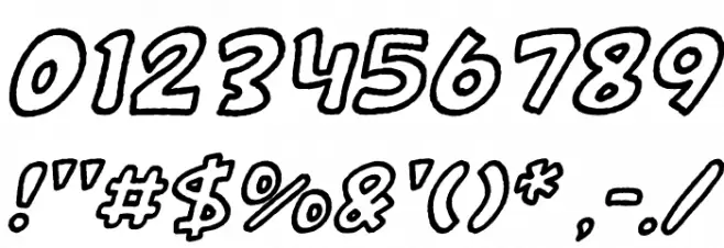Mockind Easter Outline Italic Schriftart Anderer Schreiben