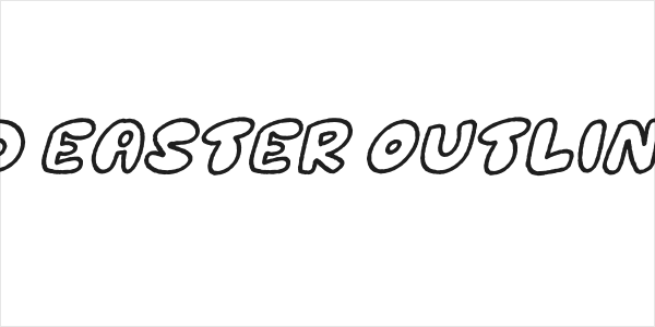 Mockind Easter Outline Italic Logo