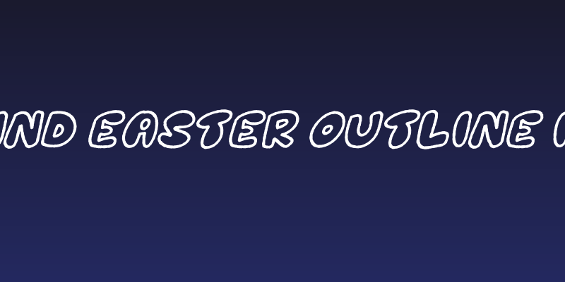 Mockind Easter Outline Italic Social Header