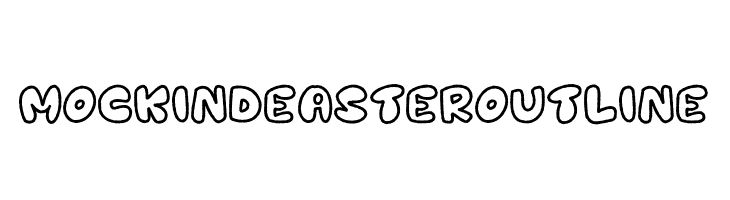 Mockind Easter Outline  font caratteri gratis