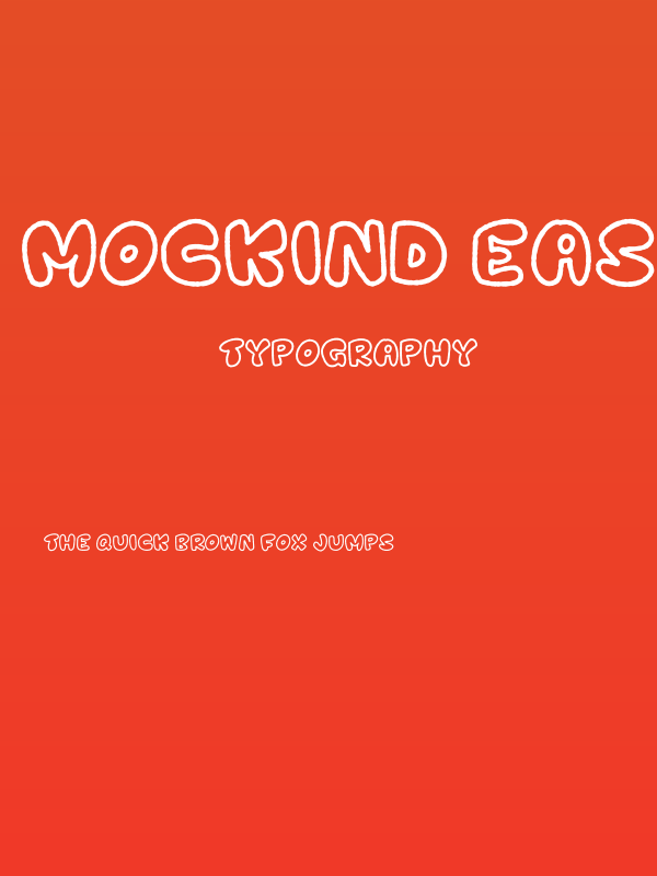 Mockind Easter Outline Poster