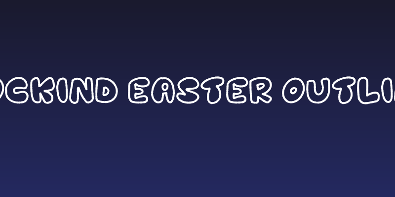 Mockind Easter Outline Social Header
