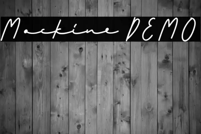 Mockine DEMO Font examples