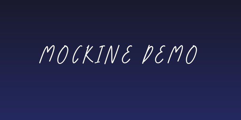 Mockine DEMO Social Header