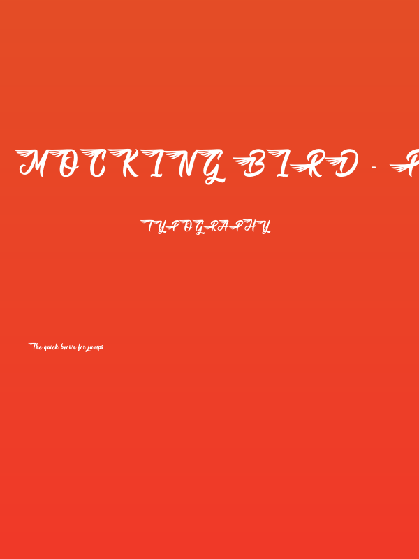 Mocking Bird - Personal Use Poster