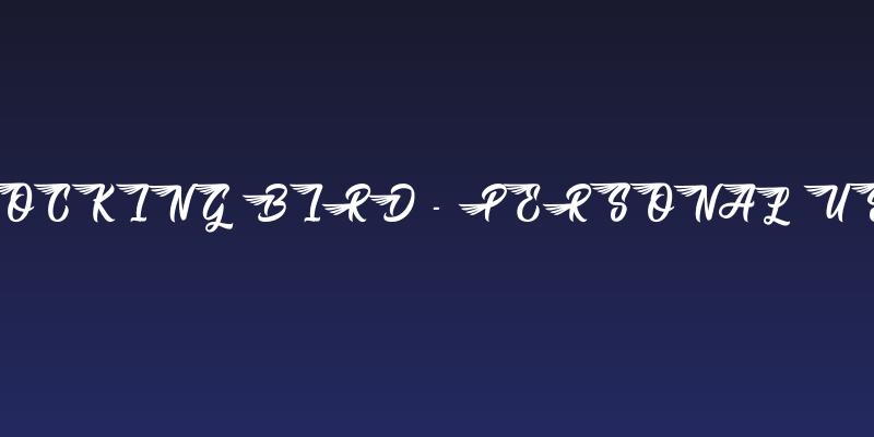 Mocking Bird - Personal Use Social Header
