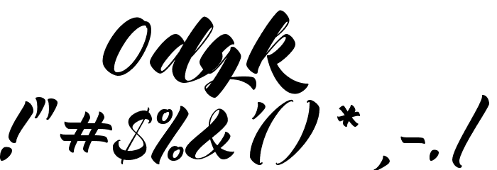 Mocking Bird Font OTHER CHARS