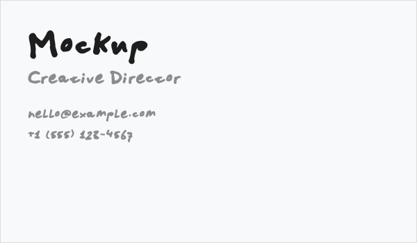 Mockup Business Card