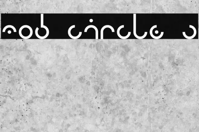 Mod Circle S Font examples