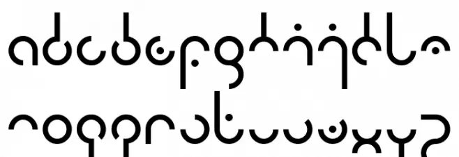 Mod Circle S Schriftart Kleinbuchstaben