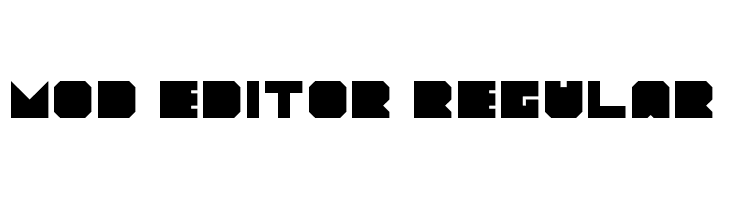 Mod Editor Regular  font caratteri gratis