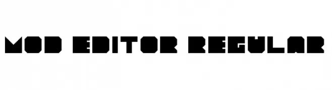 Mod Editor Regular  Frei Schriftart Herunterladen