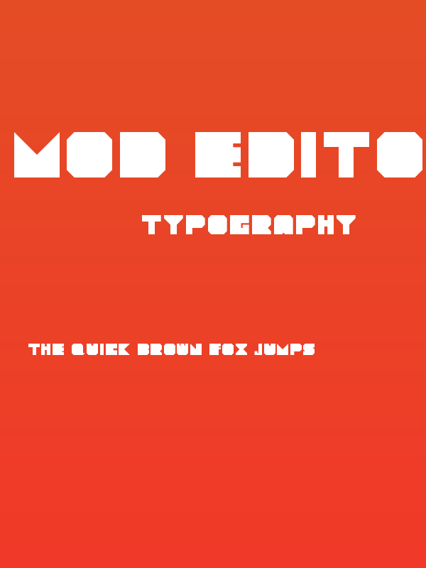 Mod Editor Regular Poster