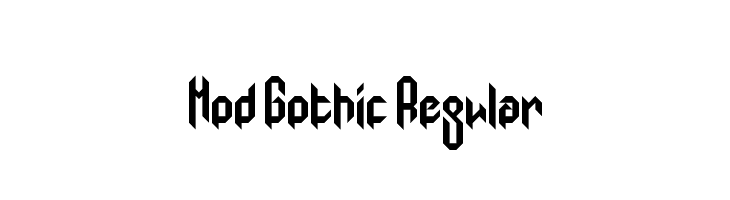 Mod Gothic Regular  Fuentes Gratis Descargar