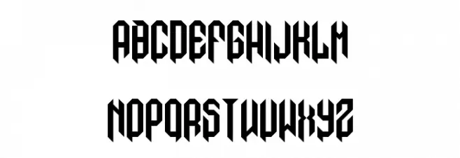 Mod Gothic Regular Polices MAJUSCULES