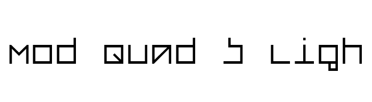 Mod Quad S Ligh  免费字体下载
