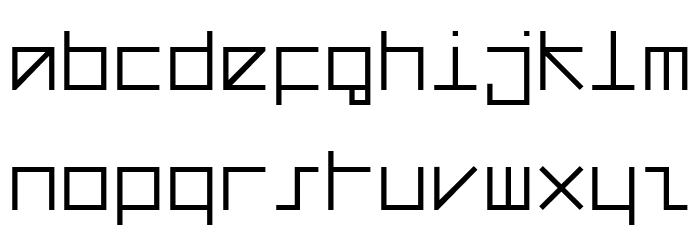Mod Quad S Ligh Font LOWERCASE