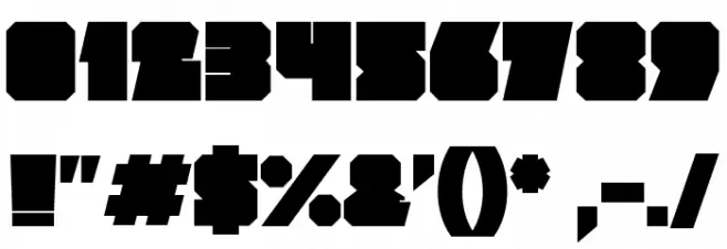 Mod Font OTHER CHARS