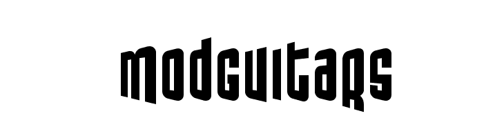 ModGuitars Font