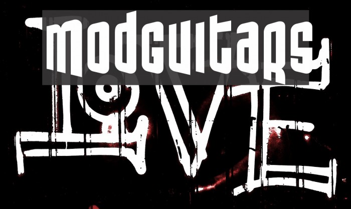 ModGuitars Font examples