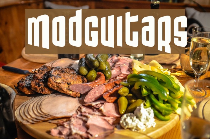 ModGuitars Font examples