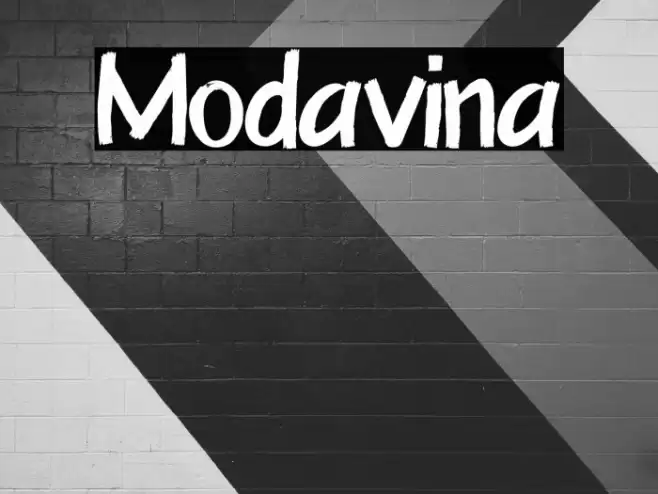 Modavina Font examples