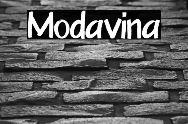 Modavina Font examples