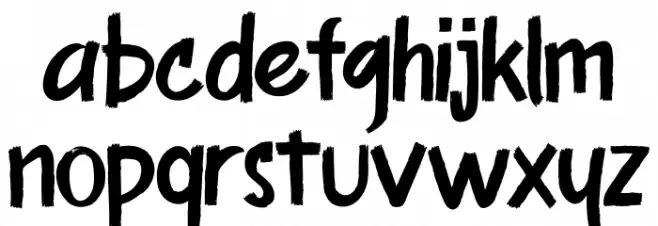 Modavina フォント 小文字