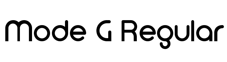 Mode G Regular  font caratteri gratis