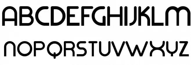 Mode G Regular Schriftart Groß