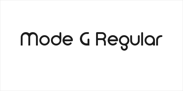 Mode G Regular Logo