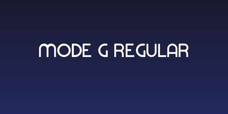 Mode G Regular Social Header