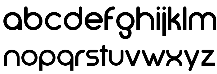 Mode G Regular Font LOWERCASE