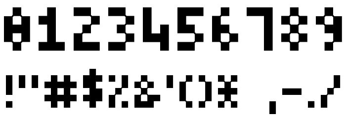 Mode X Font OTHER CHARS