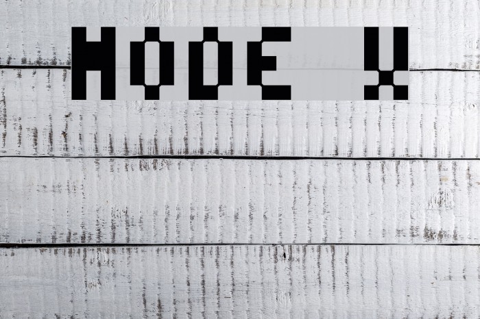 Mode X Font examples