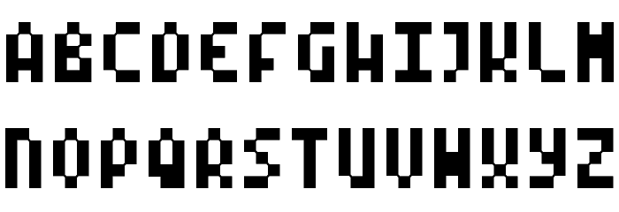 Mode X Font LOWERCASE