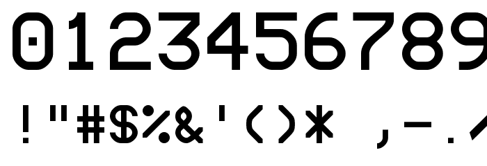 ModeNine Font OTHER CHARS