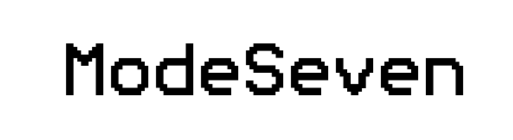 ModeSeven  Скачать бесплатные шрифты