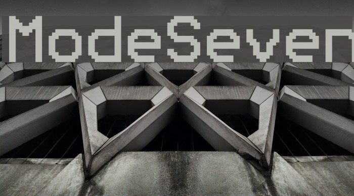 ModeSeven Font examples