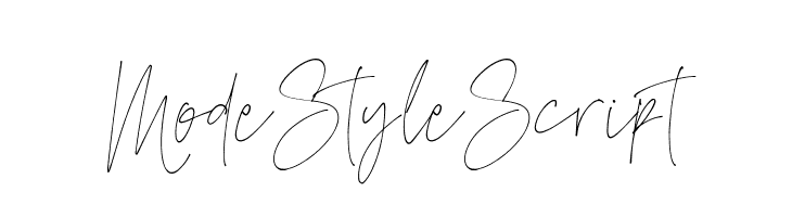 ModeStyleScript  フリーフォントのダウンロード