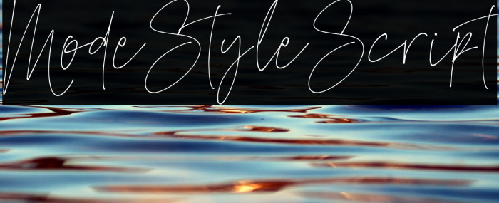 ModeStyleScript Example 1