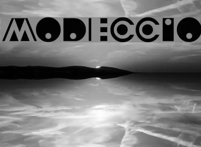 Modeccio Font examples