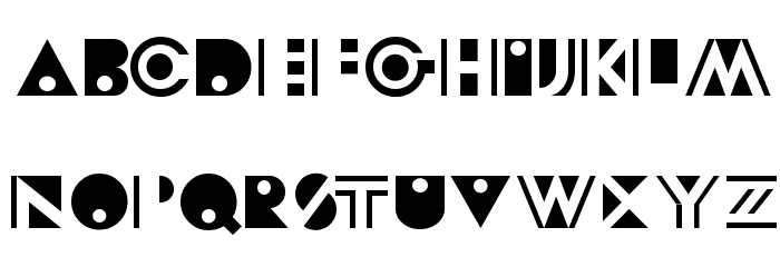 Modeccio Font LOWERCASE